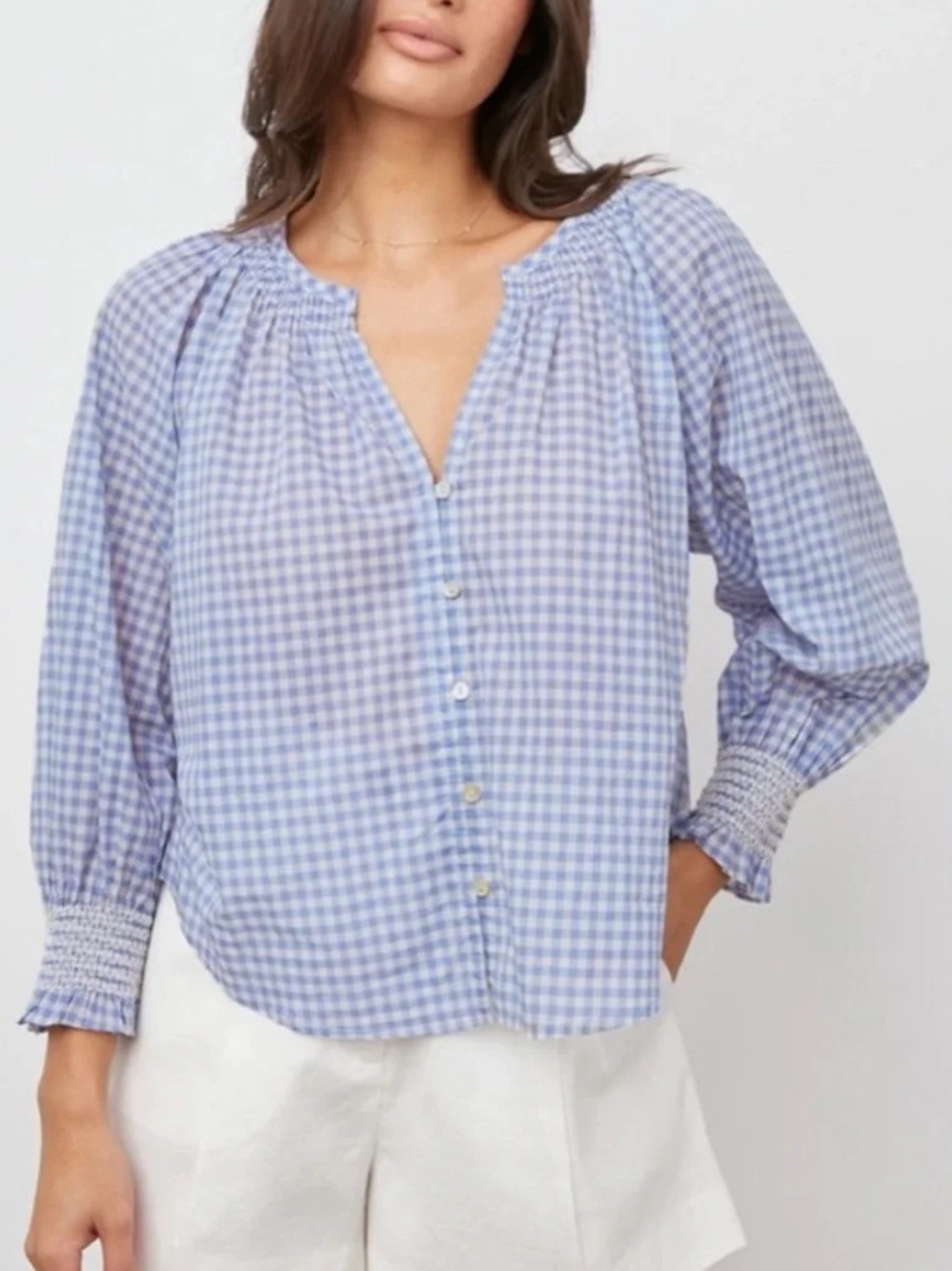 Rails womans Mariah Carolina Gingham Top size XL